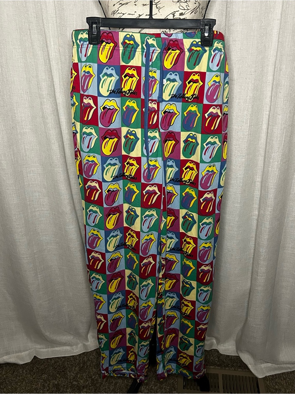 Large Rolling Stones Men's Graphic Sleep Pants